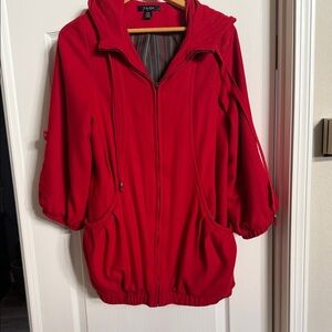 Chic Red Utility Jacket by yada.